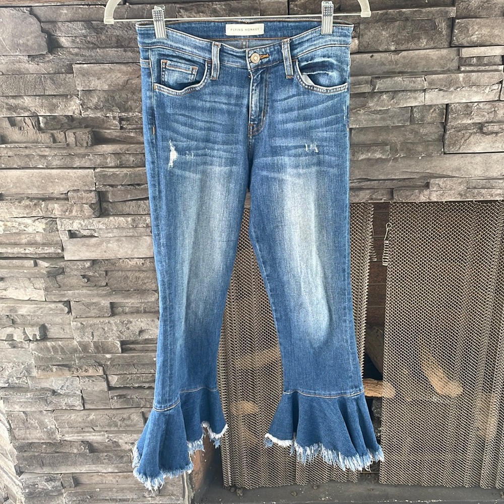Flying Monkey jeans with fun bottoms.